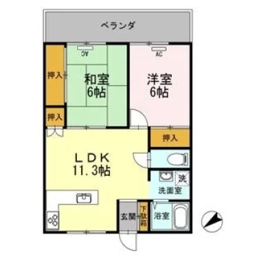 ハイツレーベン 103の間取り図
