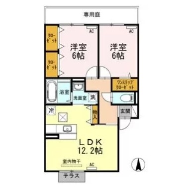 ミアータ 103の間取り図