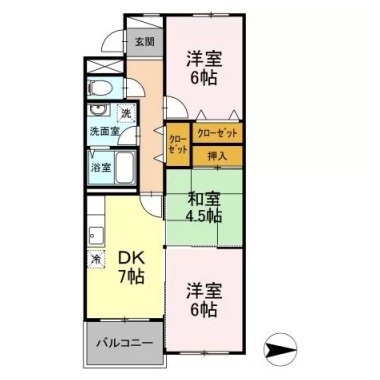 エス・プワール 103の間取り図