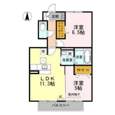 コンフォーティア M 102の間取り図