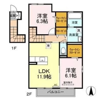 コンフォーティア M 201の間取り図