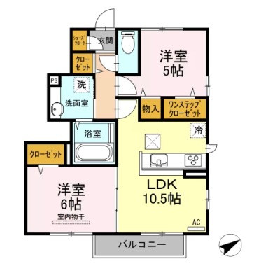サクラディア 101の間取り図