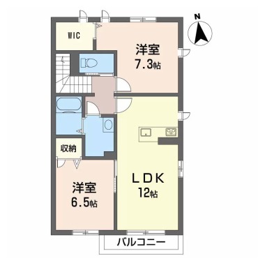 シャーメゾンM・O B棟 206の間取り図