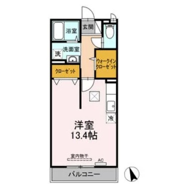 ヴィラセゾン5 103の間取り図