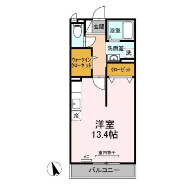 ヴィラセゾン5 202の間取り図