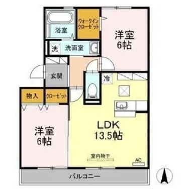 プラザ・エミネンス 103の間取り図