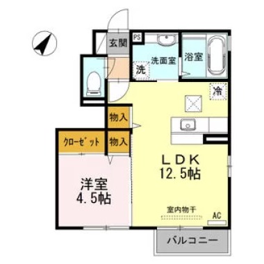 ミキハウス矢上 101の間取り図