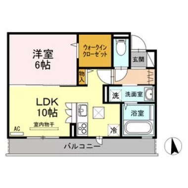 セレブ ウィット A棟 103の間取り図