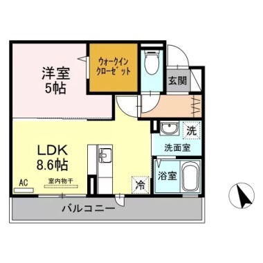 D-room ノトス 203の間取り図