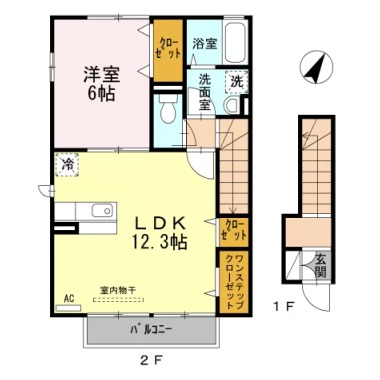 エスポワール横須 201の間取り図