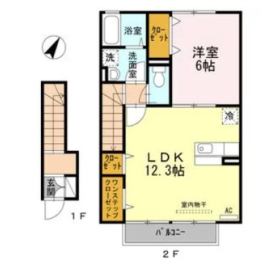 エスポワール横須 202の間取り図