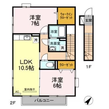 グランモア北浜 201の間取り図