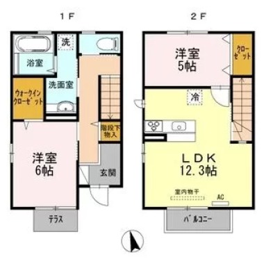 Casa K＆K I 101の間取り図