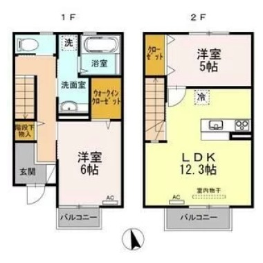 Casa K&K 105の間取り図