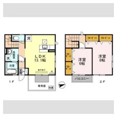 トアエーユ A2の間取り図