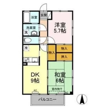 リバーサイド幸泉 1棟 125の間取り図