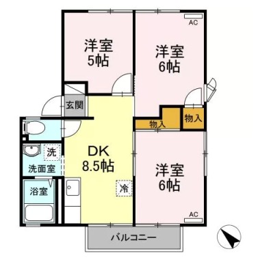 フレグランスAP 201の間取り図