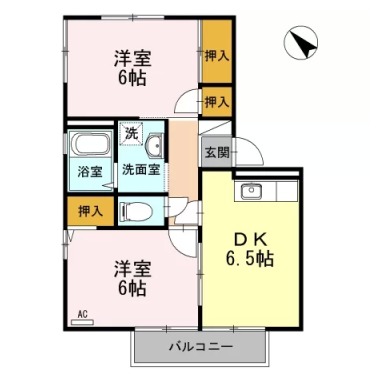 フレグランスAP 107の間取り図