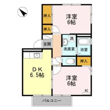 フレグランスAP 206の間取り図