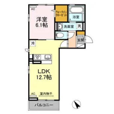 アイリス 303の間取り図