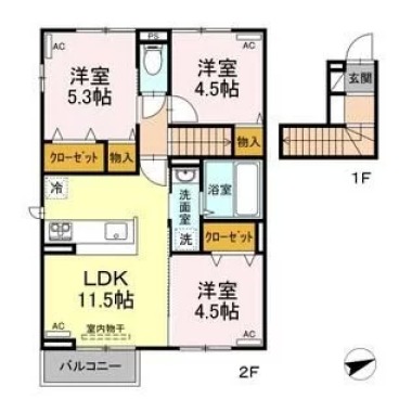 レオン 210の間取り図