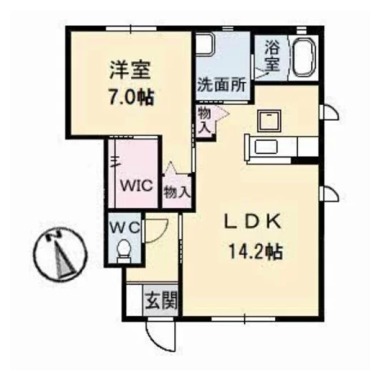 シャーメゾン霧ケ峰 B棟 105の間取り図