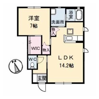 シャーメゾン霧ケ峰 C棟 107の間取り図