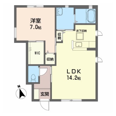 シャーメゾン霧ケ峰 D棟 108の間取り図