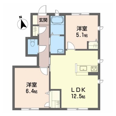 シャーメゾン ボヌール C棟 106の間取り図