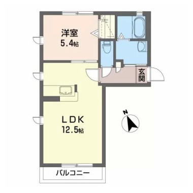 シャーメゾンラルゴ C棟 208の間取り図