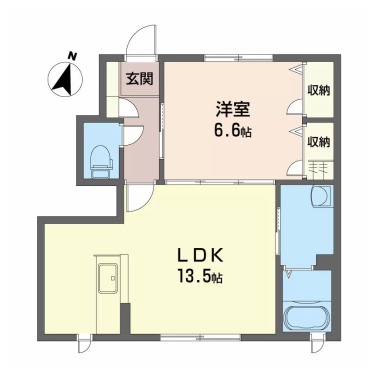シャーメゾンジッカ A棟 102の間取り図