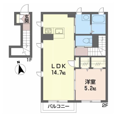 シャーメゾン日開野 202の間取り図
