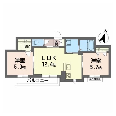 ベレオ羽ノ浦 302の間取り図