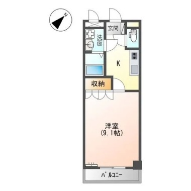 エレガント・ライフ 206の間取り図