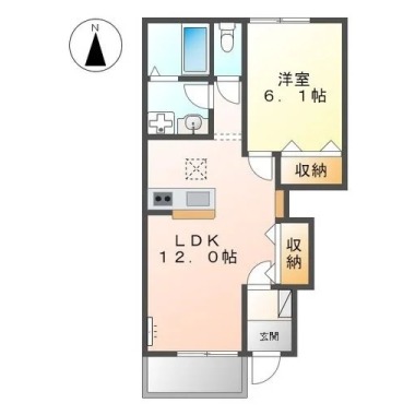 カネイコート日開野II 101の間取り図