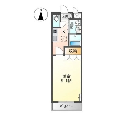 サンコート・コーダ 106の間取り図