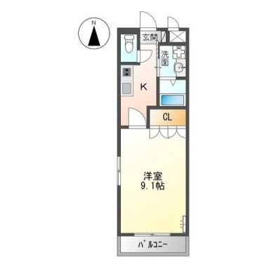サンコート・コーダ 108の間取り図
