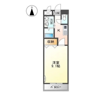 サンコート・コーダ 202の間取り図
