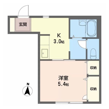 フレグランス麻植II 102の間取り図
