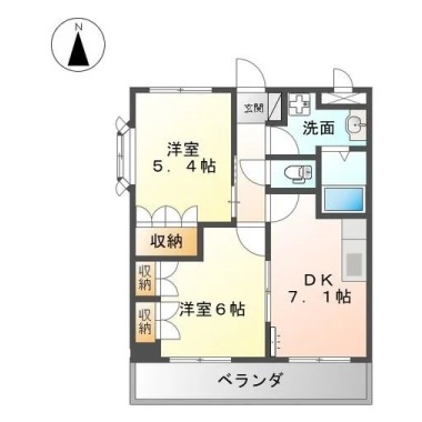 サンシャイン・コーダ 203の間取り図