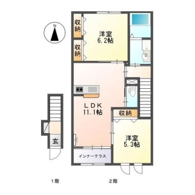 アヴァンティM 203の間取り図