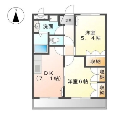 エル・アール 206の間取り図