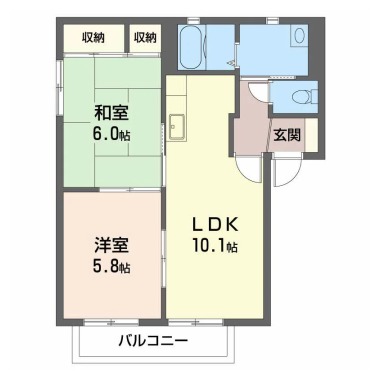 グランシードK I 101の間取り図