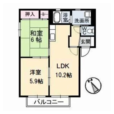 グランシードK I 201の間取り図
