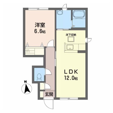 ヴィラ エスペランス III 110の間取り図