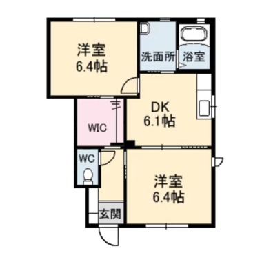 シャーメゾン鴨島 A棟 102の間取り図