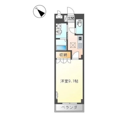 ルミナスハイム羽浦II 105の間取り図