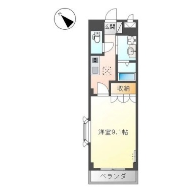 ルミナスハイム羽浦II 106の間取り図