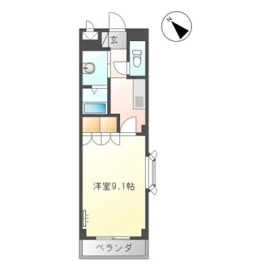 ルミナスハイム羽浦II 201の間取り図