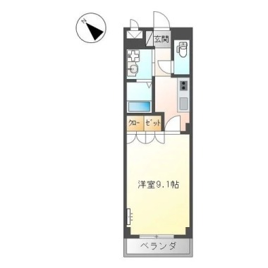 ルミナスハイム羽浦II 202の間取り図